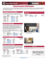 Physical Properties ASTM Standards (2017) Physical Properties Spotlight